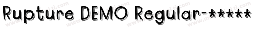 Rupture DEMO Regular字体转换